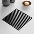Sharpeye 6 Inch Square Shower Drain Matte Black - Fast Drainage