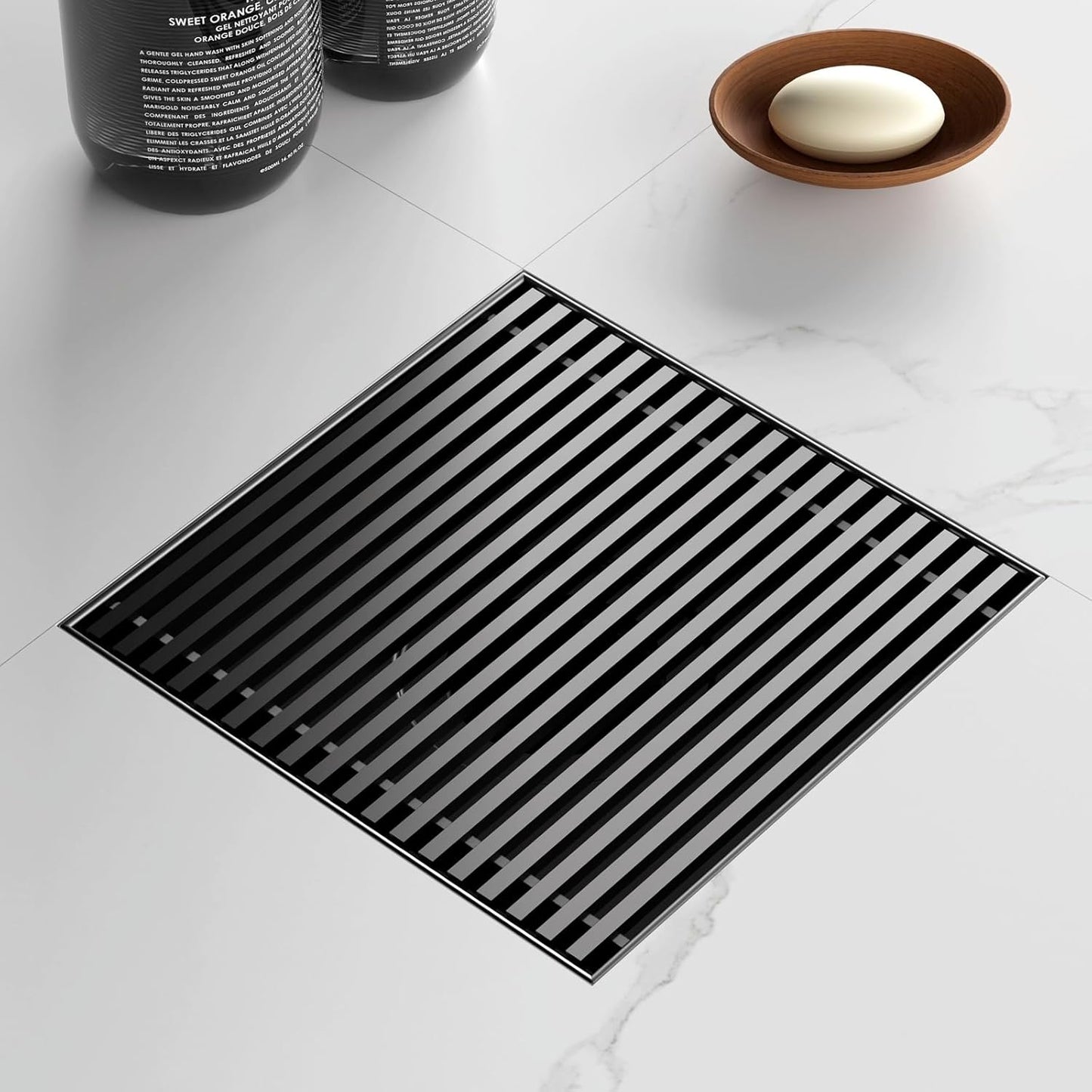 Sharpeye 6 Inch Square Shower Drain with Removable Grate