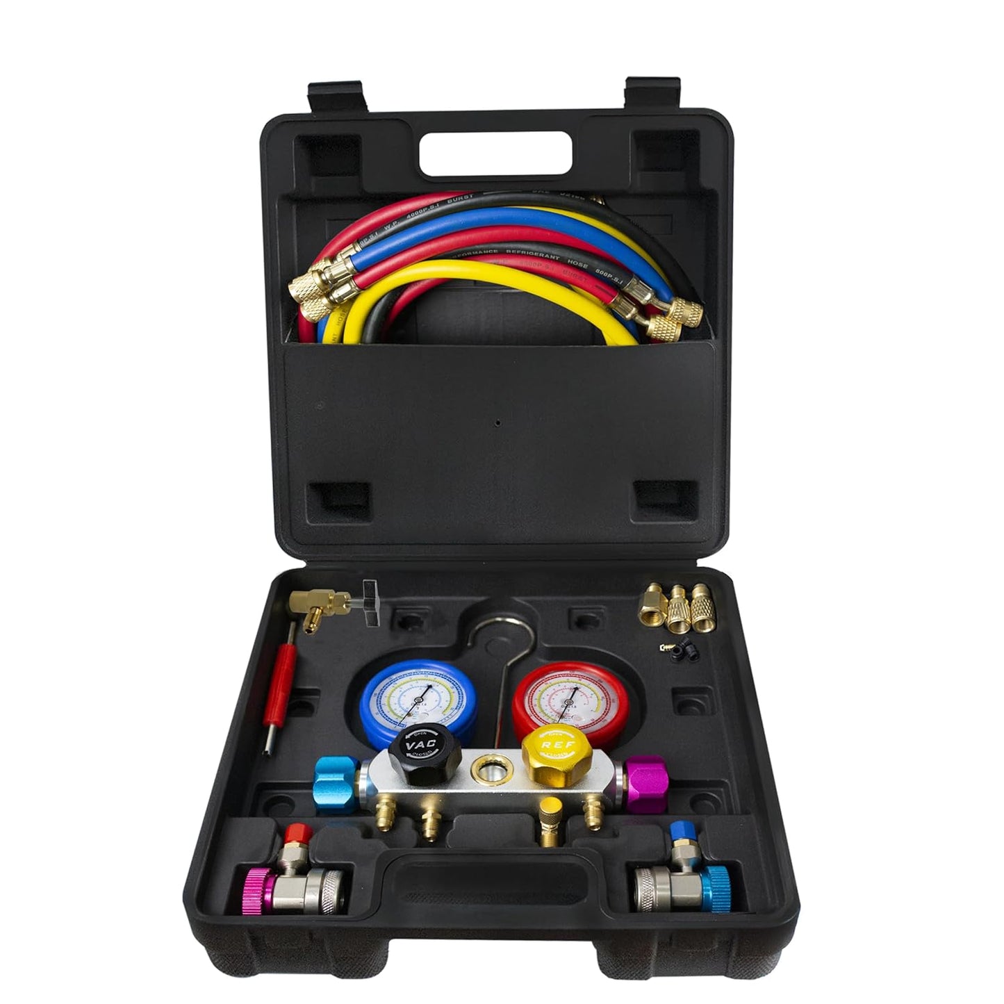 BACOENG AC Manifold Gauge Set for R134A R410A R22 Refrigerants