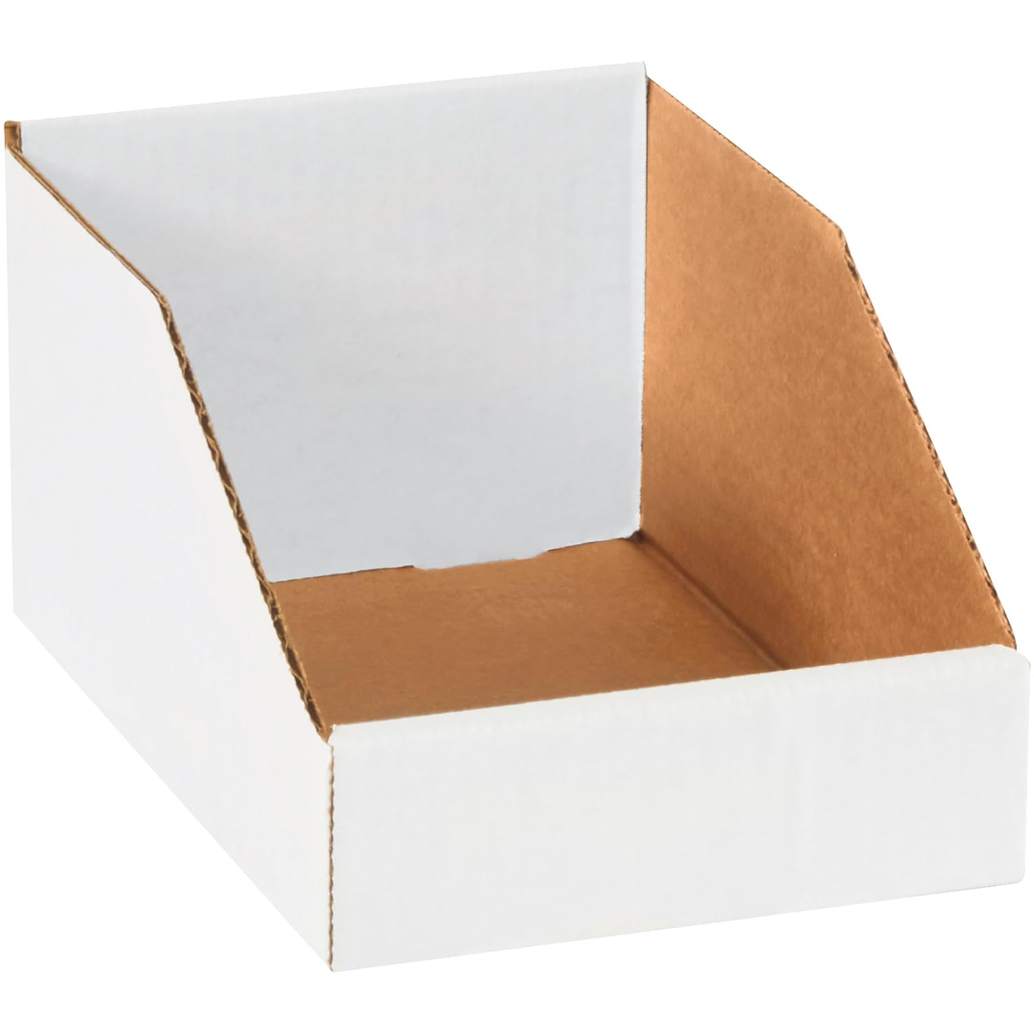 Open Top Bin Boxes 6x9x4.5 in Oyster White - Durable Storage Solution