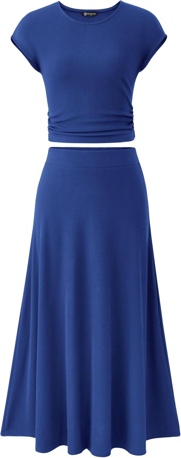 PRETTYGARDEN Two Piece Skirt Set for Women - Stylish Comfort