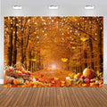 Autumn Maple Forest 10x8ft Photography Backdrop - Vibrant Fall Scene