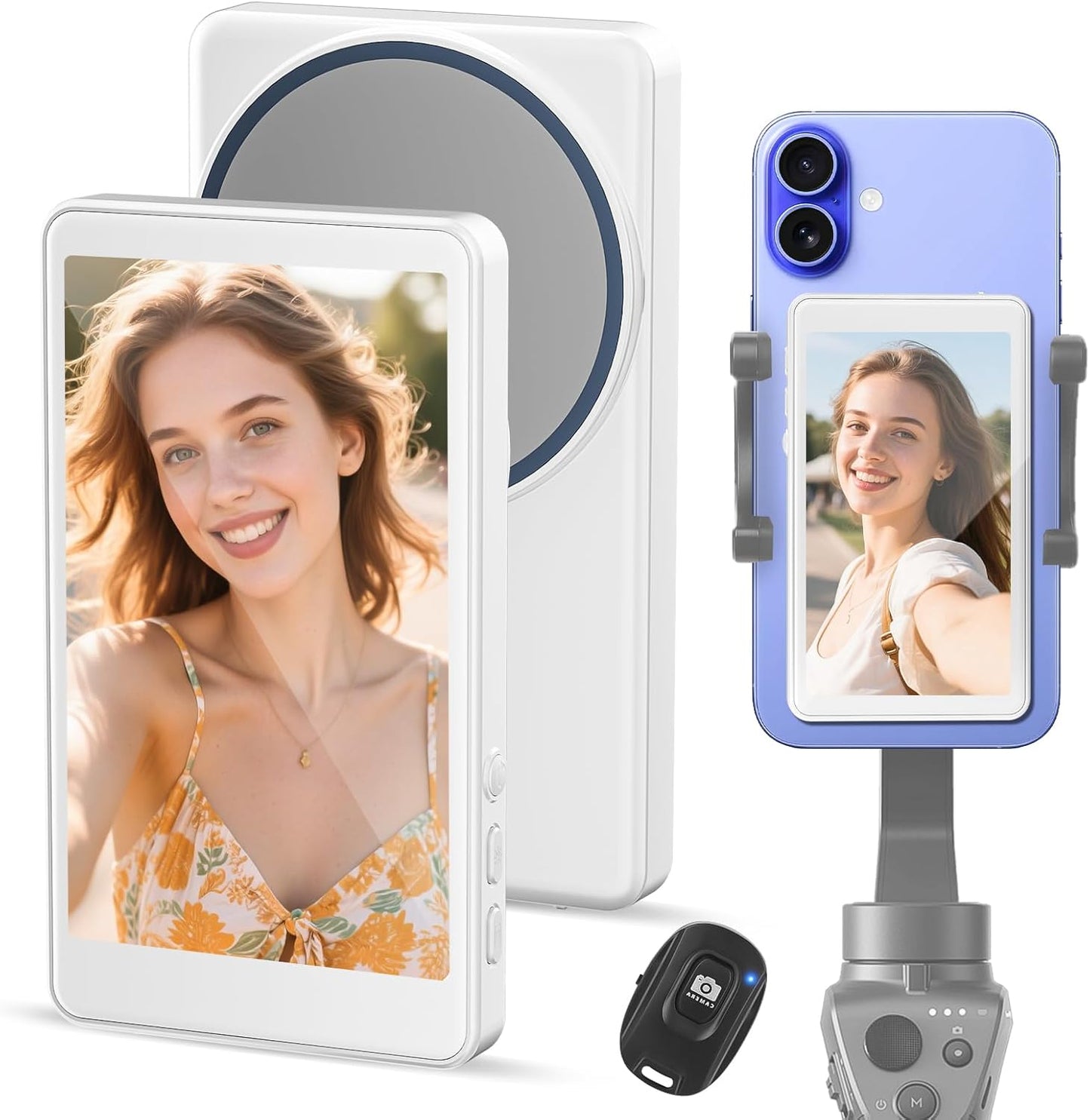 Selfie Monitor Screen for iPhone & Android - Perfect for Vlogging
