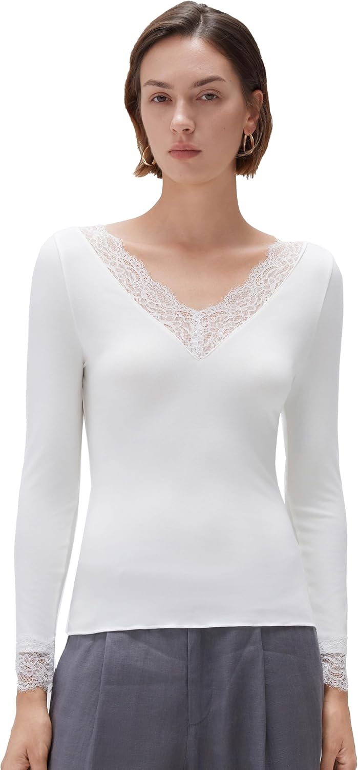 SUUKSESS Cloud Cashmere Women Basic Tops for Chic Style