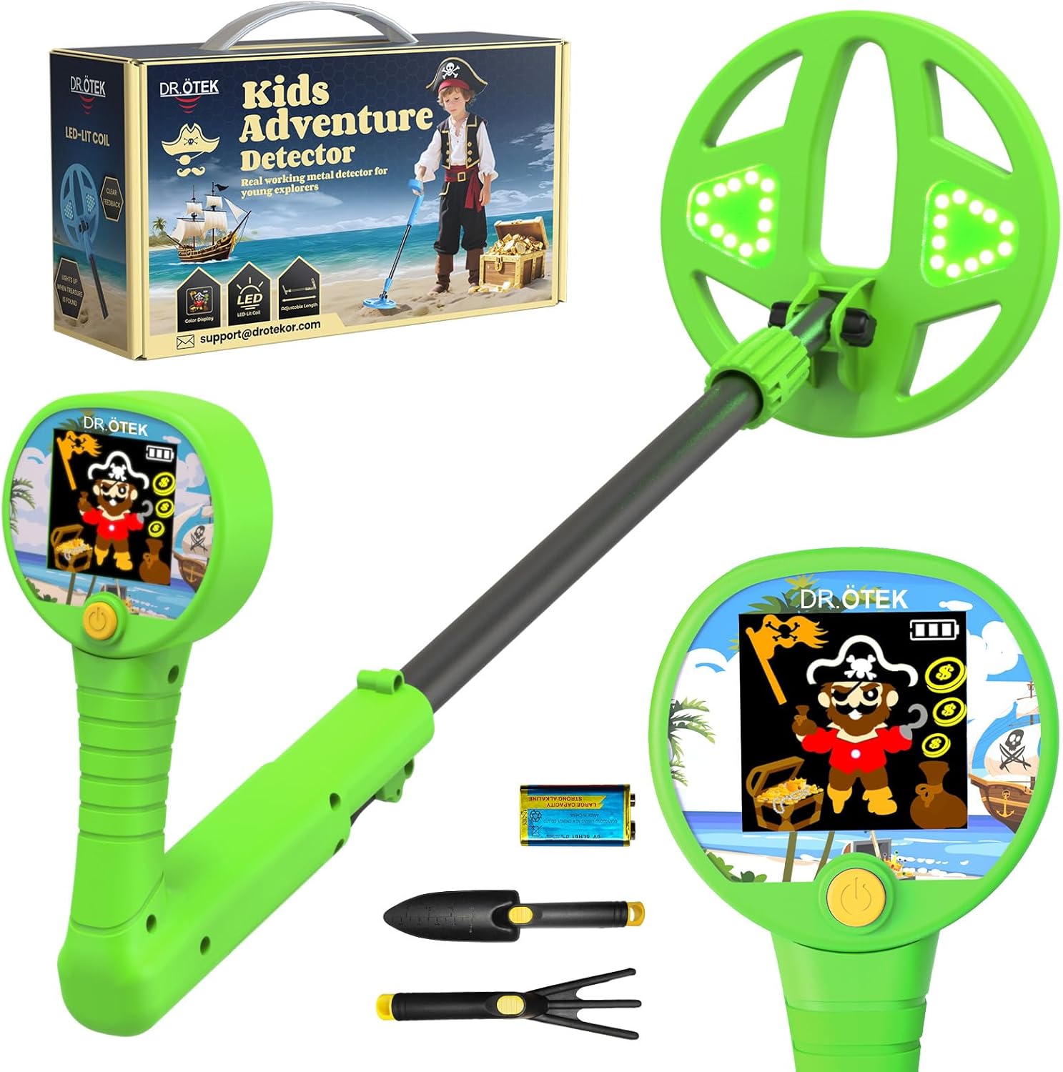 Kids Metal Detector with Color LCD Display - Fun Outdoor Adventure