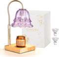 Candle Warmer Lamp with Timer - Purple Flower Candle Warming Lamp