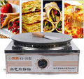 Commercial Electric Crepe Maker - Non-Stick Single Plate
