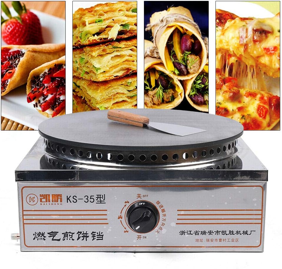 Commercial Electric Crepe Maker - Non-Stick Single Plate