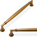10 Pack Antique Brass Cabinet Pulls 7.5 in Kitchen Handles - Durable