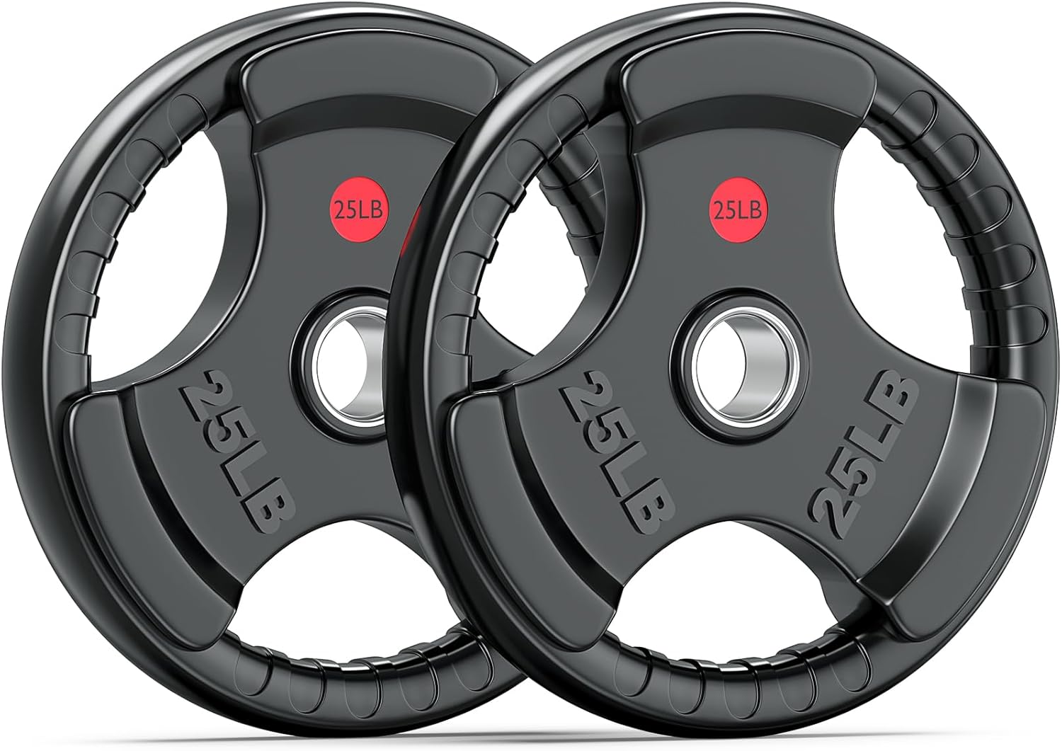 Rubber Weight Plates for Barbell - Ideal for Weightlifting and Gym