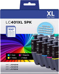 LC401XL Ink Cartridges Combo 5 Pack Compatible for Brother LC401XL