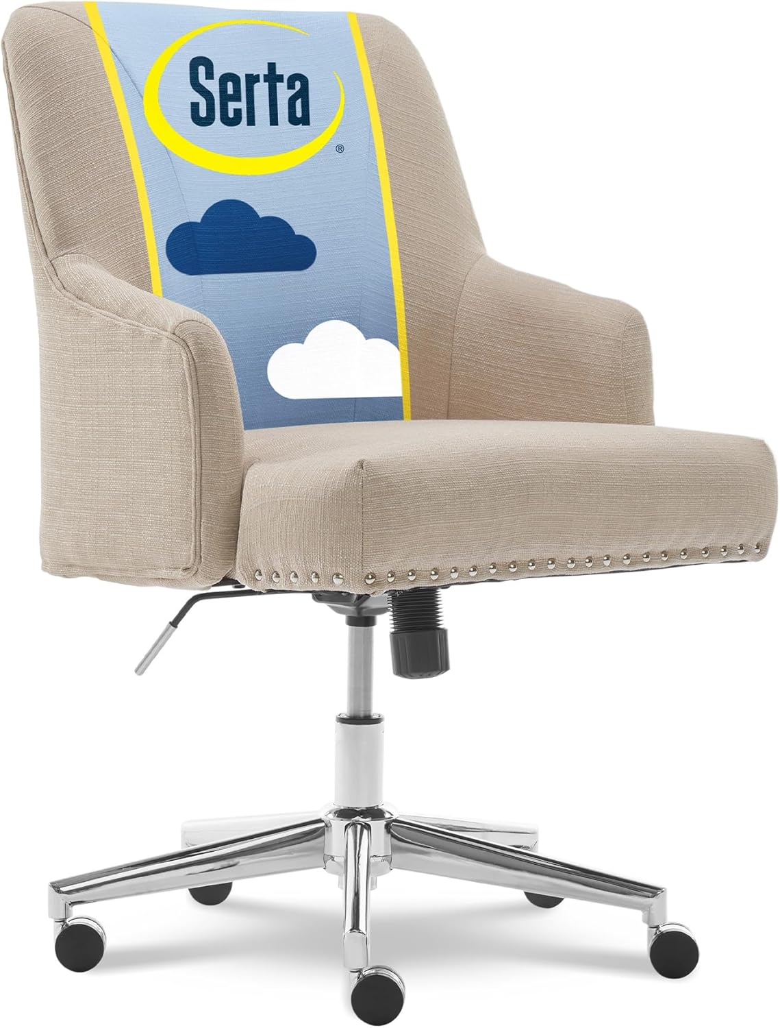 Serta Memory Foam Office Chair with Height-Adjustable Design