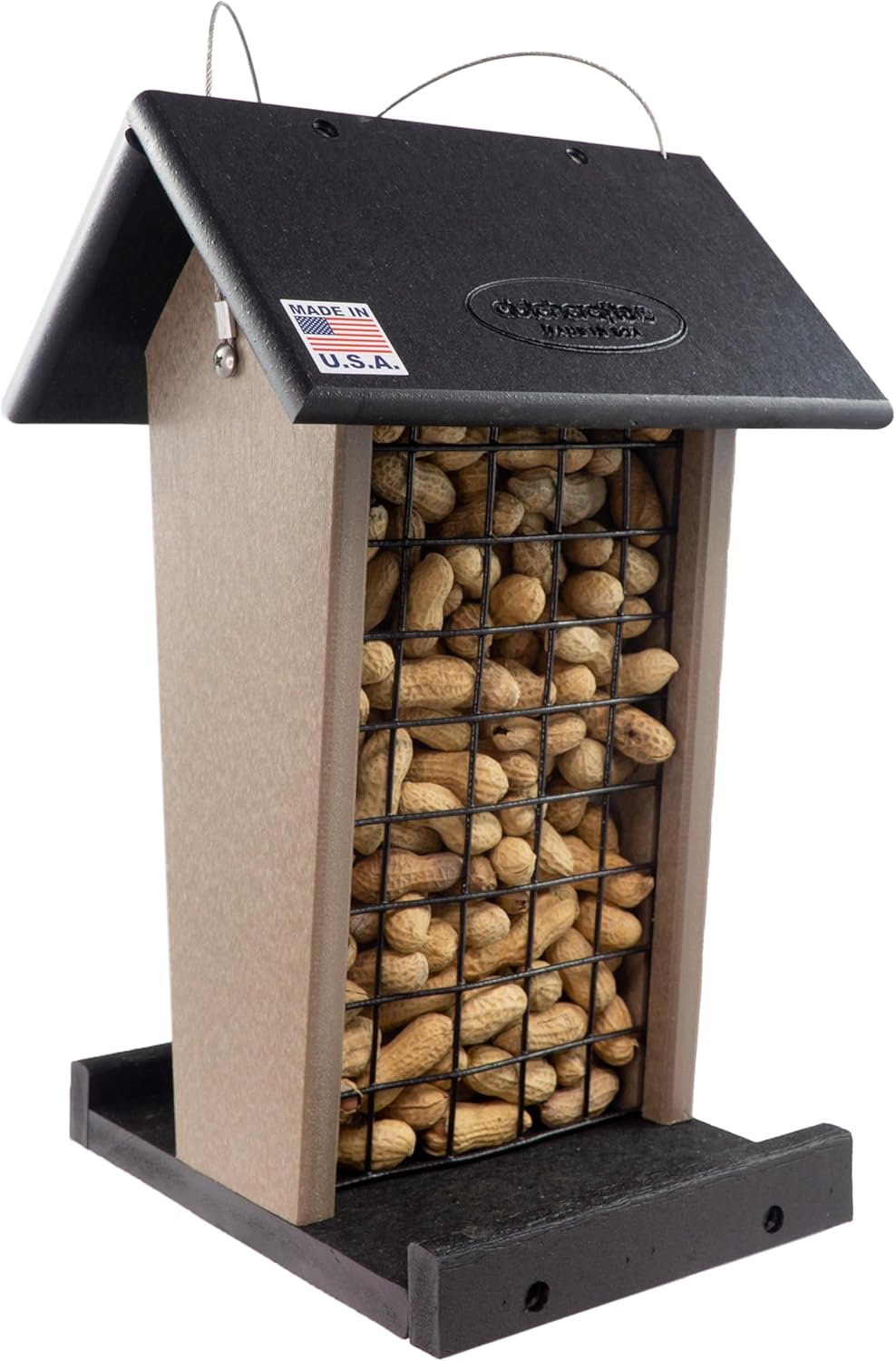 Plastic Poly Hanging Whole Peanut Bird Feeder for Large Birds