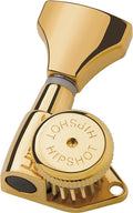 Hipshot 6GLO Grip-Lock Locking Guitar Tuning Machines - Gold