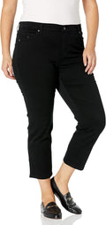 Gloria Vanderbilt Amanda Classic High Rise Tapered Jean Plus Size hips
