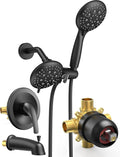 SR SUN RISE Shower System with Tub Spout - 35-Pattern Dual Shower
