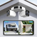 Dual Lens Outdoor Cameras with 2.5K HD and Night Vision Features