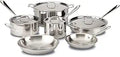 All-Clad D3 3-Ply Stainless Steel Cookware Set 10 Piece - Durable Heat