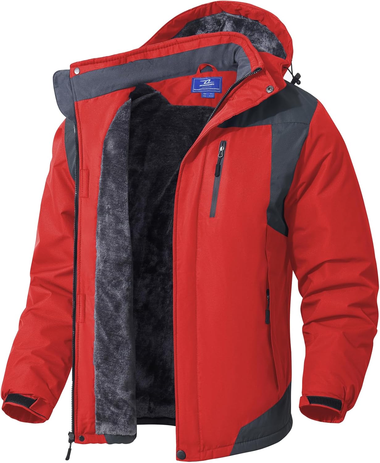 SPOSULEI Mens Skiing Jackets with Waterproof Fleece Liner