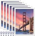 10x14 Picture Frame 6 Pack White - Lightweight Collage Frames