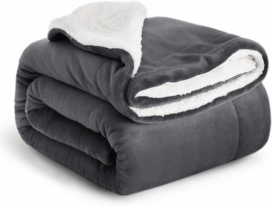 IR Imperial Rooms Sherpa Blanket Queen Size for Cozy Warmth