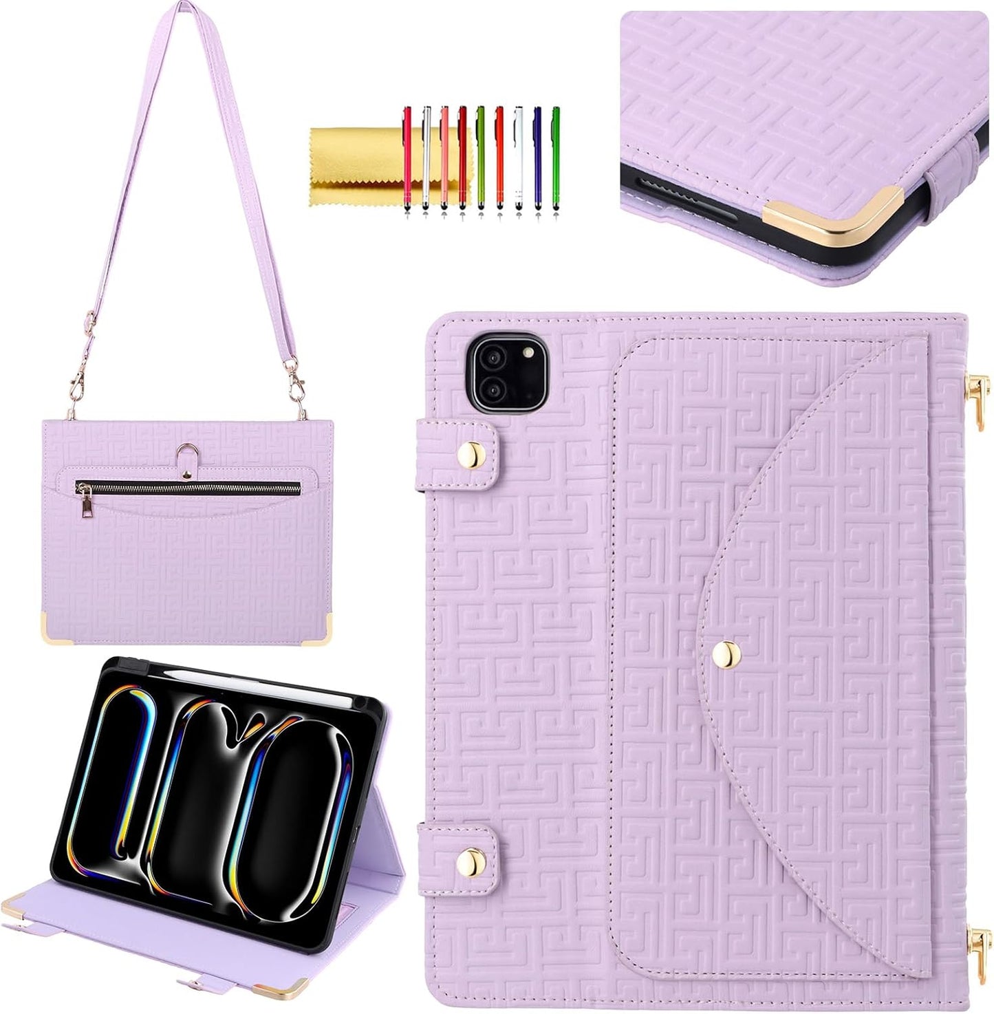 Handbag Case for iPad Pro 11in M4 2024 with Pencil Holder