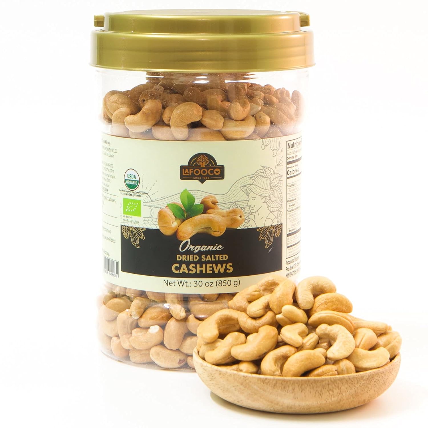 Organic Dried Salted Cashews for Gifting and Snacking Delight
