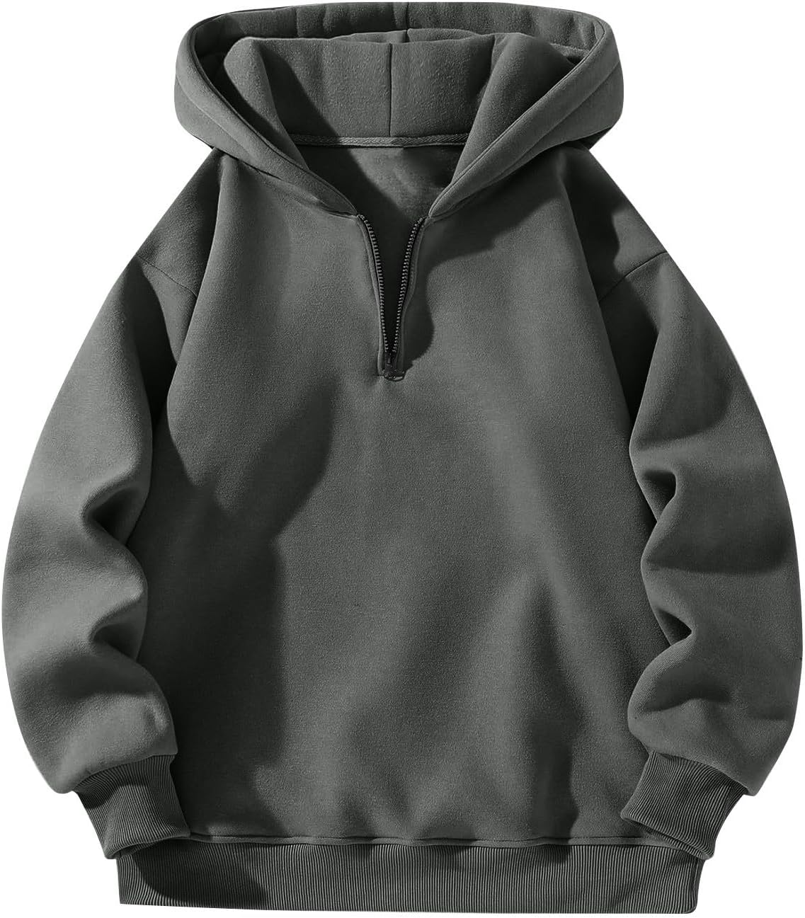 Durable Quarter Zip Hoodie for Big & Tall Men