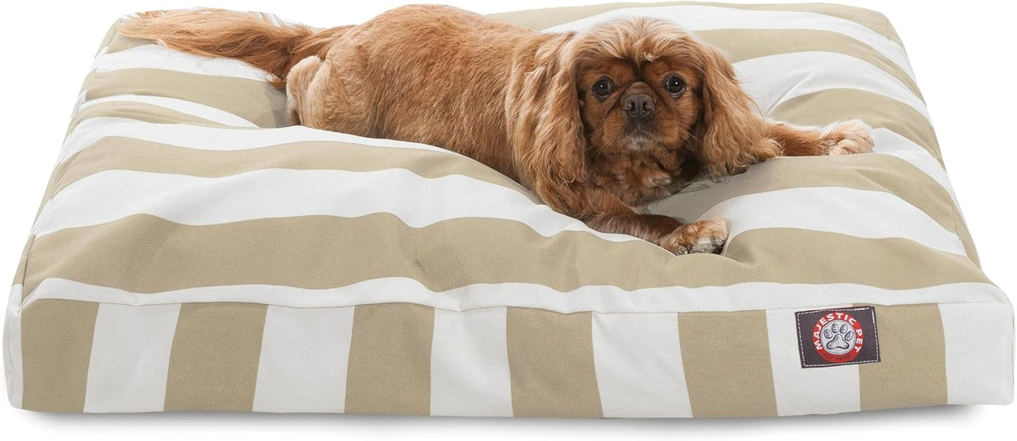Majestic Pet Stripes Rectangle Medium Dog Bed for Ultimate Comfort
