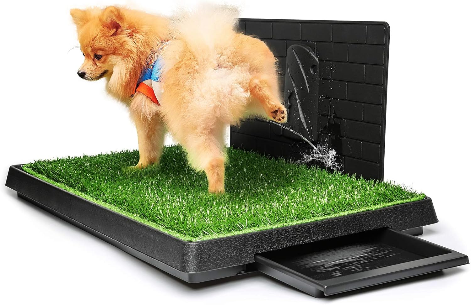 Hompet Dog Grass Pad with Tray for Indoor and Outdoor Use