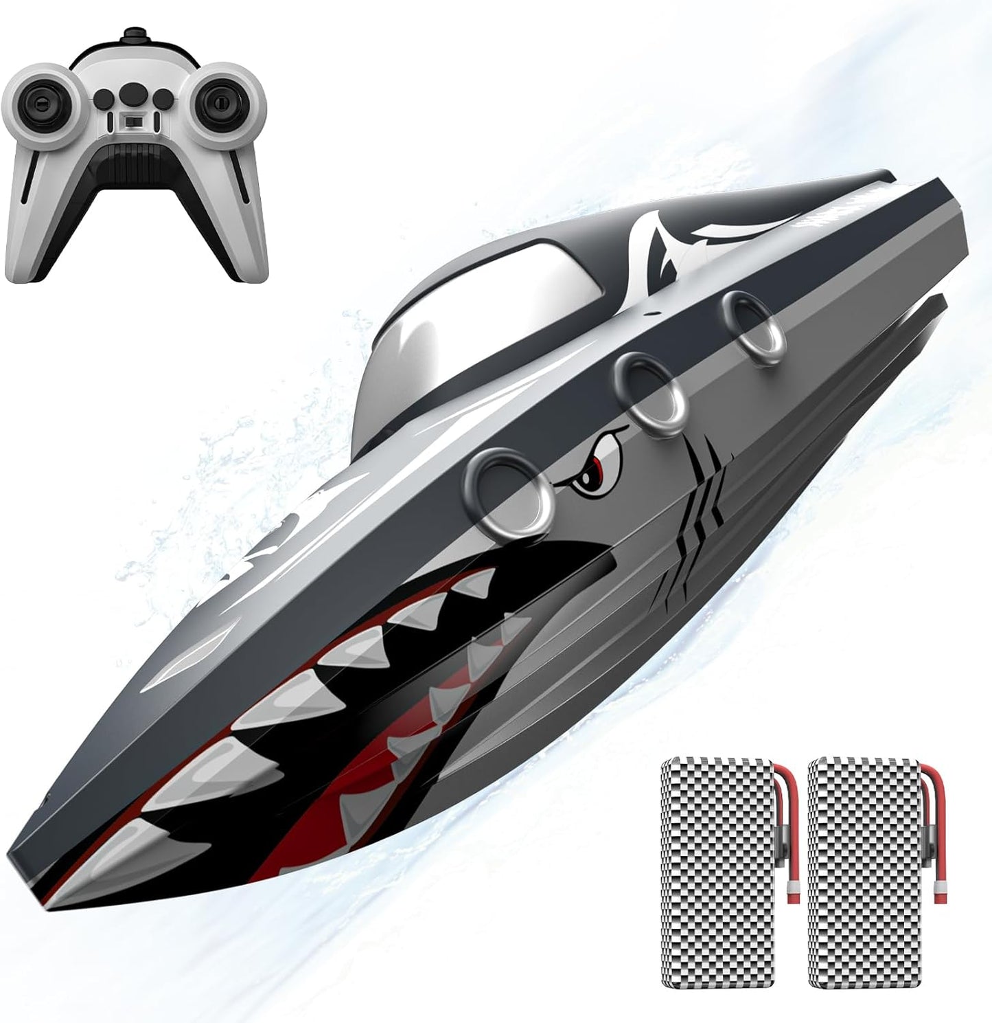 Shark RC Boat for Kids & Adults - High Speed Racing Fun