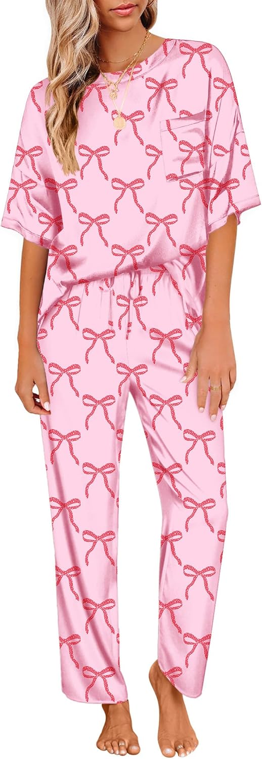 Ekouaer Womens Satin Silky Pajama Set for Ultimate Comfort