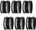 4 Inch Dust Control Flex Cuff Coupler 6-Pack - Airtight Seal for 4 in