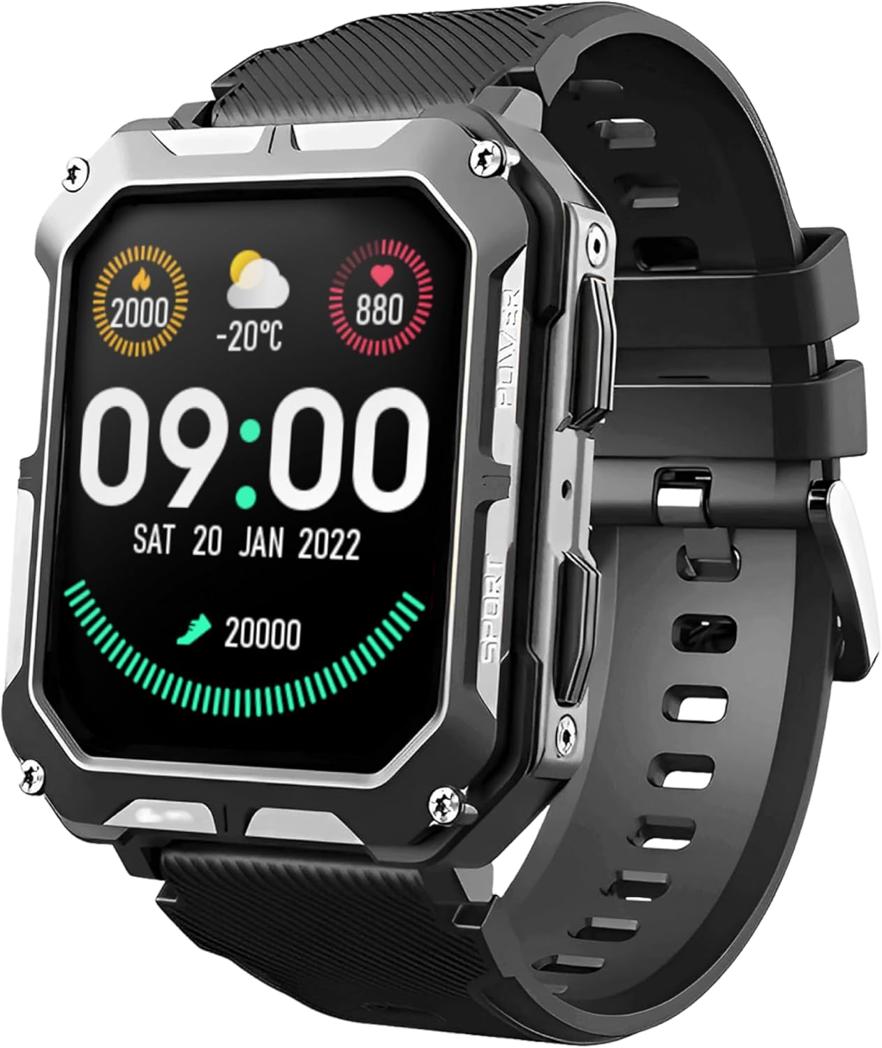 Rugged Smart Watch for Men - Waterproof Digital Watch for Tough Jobs
