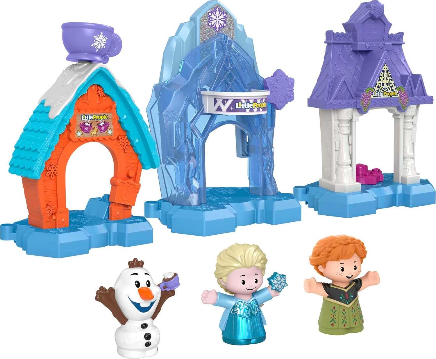 Fisher-Price Disney Frozen Snowflake Village Set for Kids
