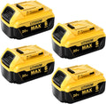 4 Packs 6.0Ah Replacement for Dewalt 20V Max Battery - Longer Run Time