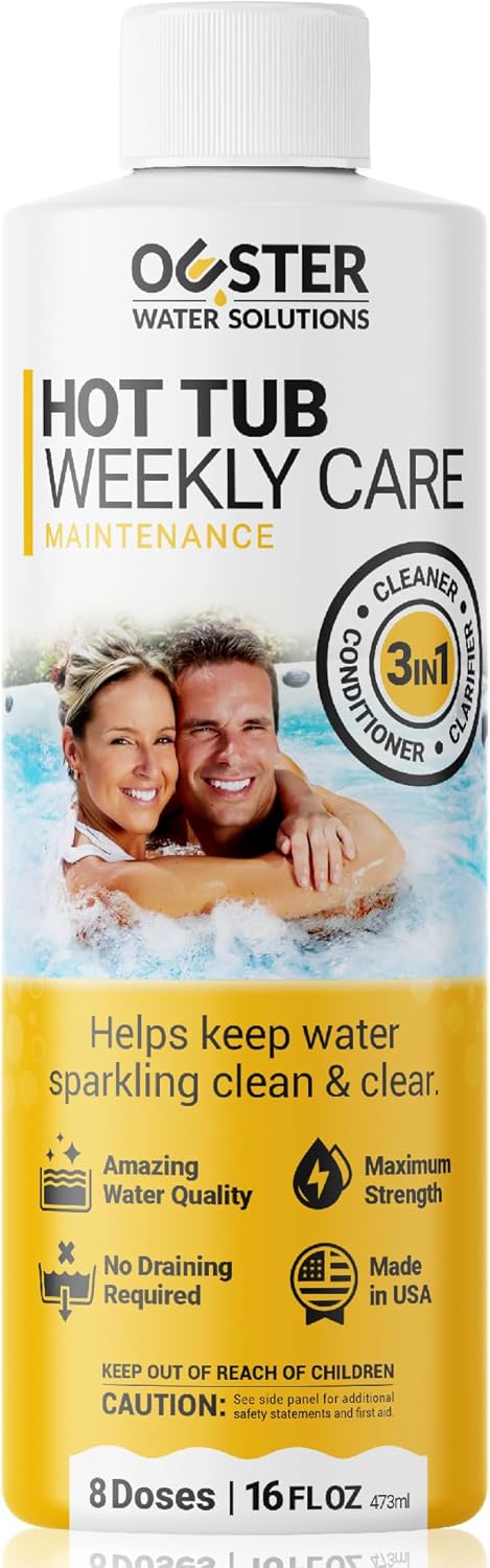 3in1 Weekly Hot Tub Cleaner for Crystal Clear Water Care