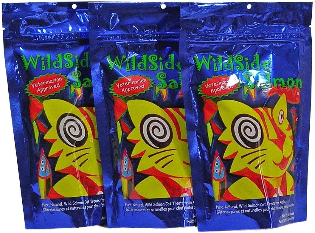 WildSide Salmon Freeze Dried Cat Treats - Healthy 3oz Pack