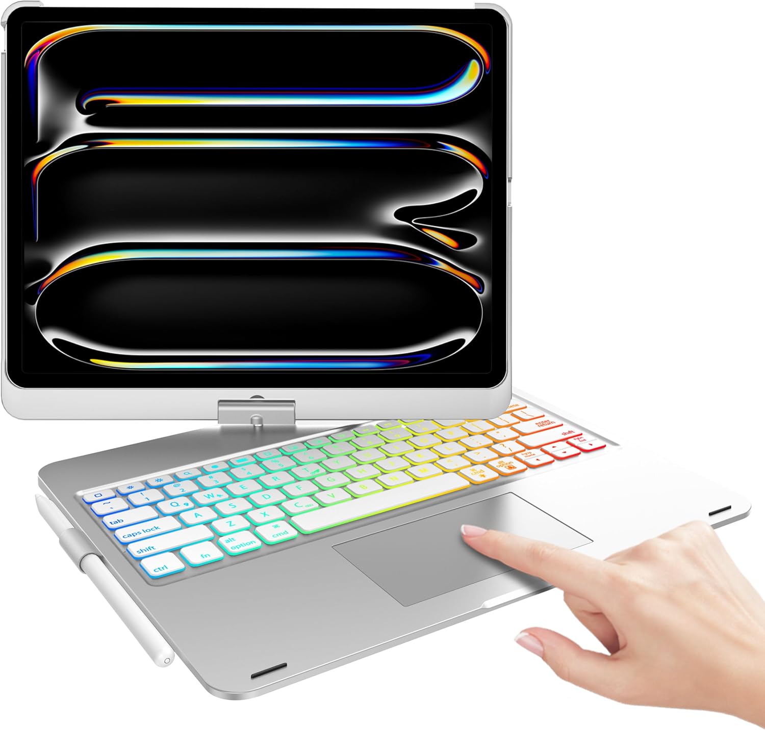 Touch Keyboard Case for iPad Pro 13-inch 2024 with Trackpad