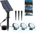 Solar Pond Lights 18 LED Submersible - Bright Adjustable Spotlights