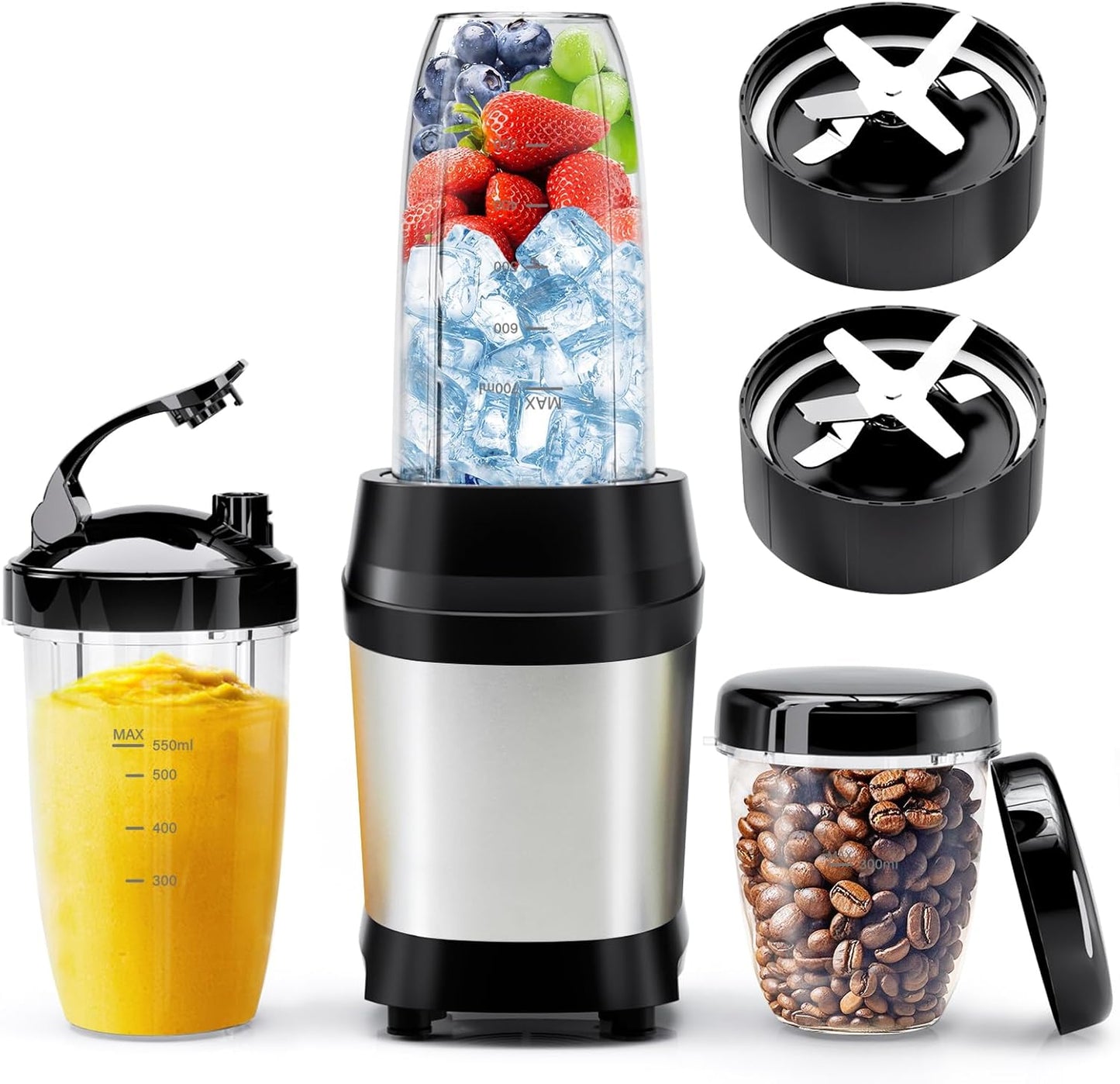 Nahida 1200W Smoothie Blender: Crushes Ice Effortlessly!