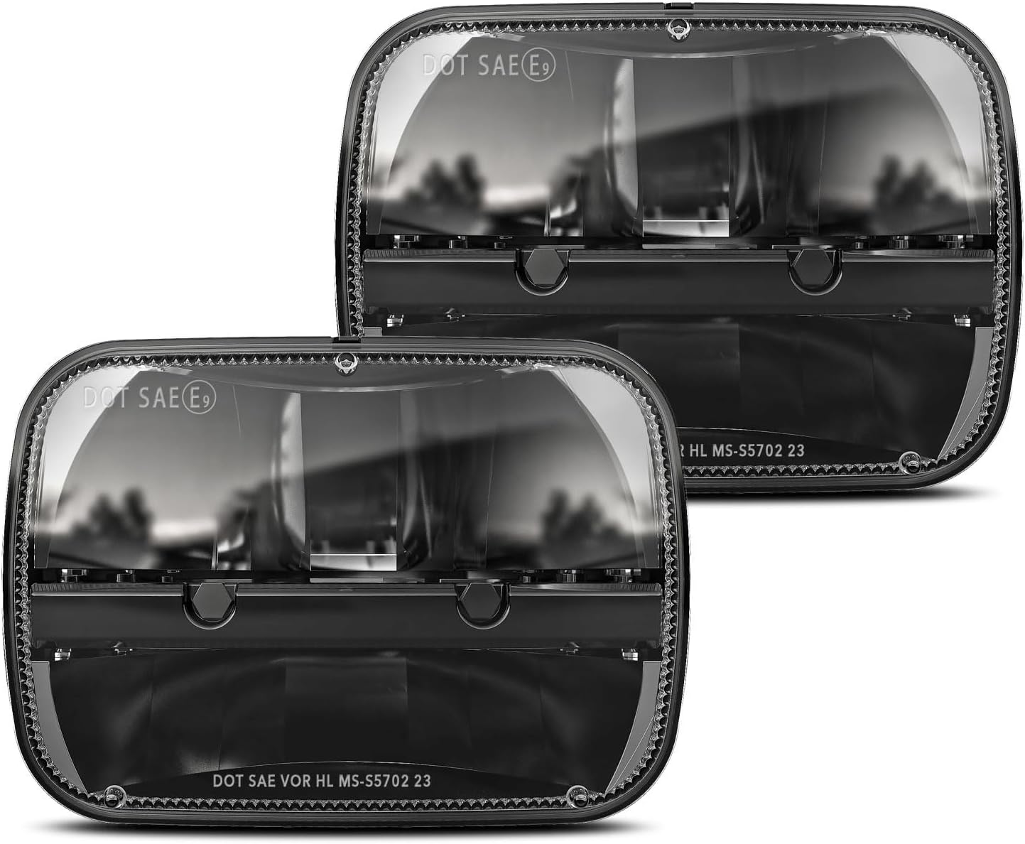 BICYACO 5x7 LED Headlights for Jeep Wrangler and Cherokee Models