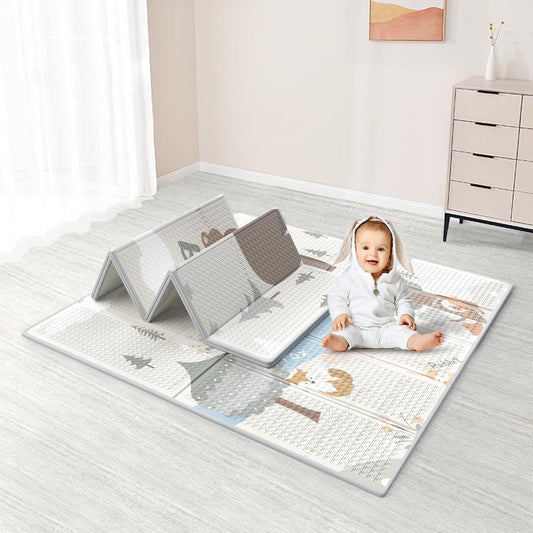 Foldable Waterproof Baby Play Mat - 0.4in Thick