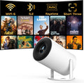 PANSEBA Mini Projector with WiFi 6 for Big Screen Movies