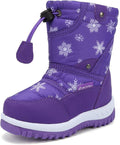 EQUICK Boys Girls Winter Boots Waterproof Lightweight Kid (Style X2ZW)