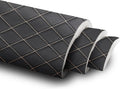 Vinyl Faux Leather Quilted Fabric Foam Backed 63in Wide - Waterproof