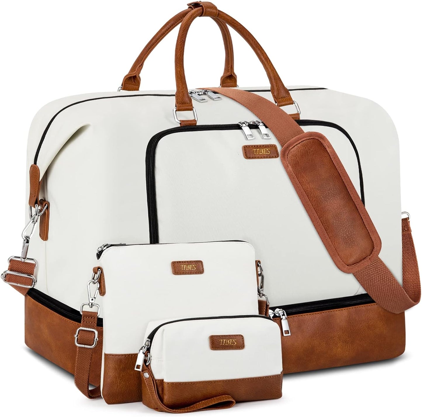 Oversized Travel Duffel Bag with Shoe Compartment for Weekend Trips