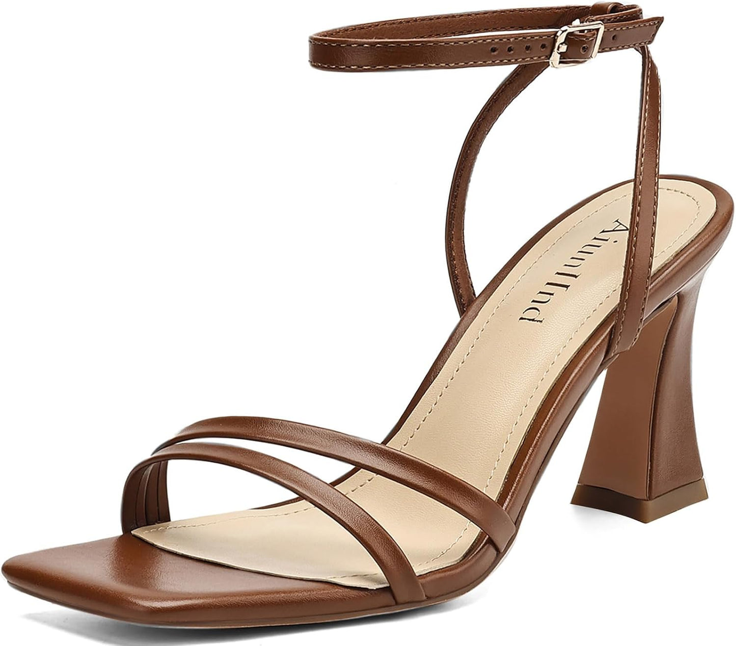 Heeled Sandals for Women with Chunky Block High Heels