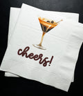 White Cocktail Napkins Set - Perfect Espresso Martini Bar favours