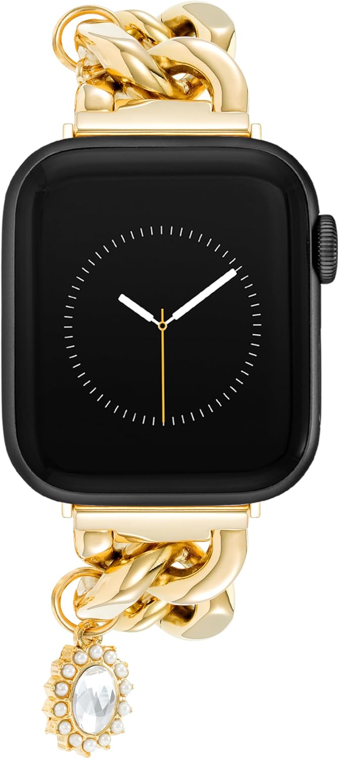 Stylish Chain Bracelet for Apple Watch by Anne Klein - Adjustable Fit